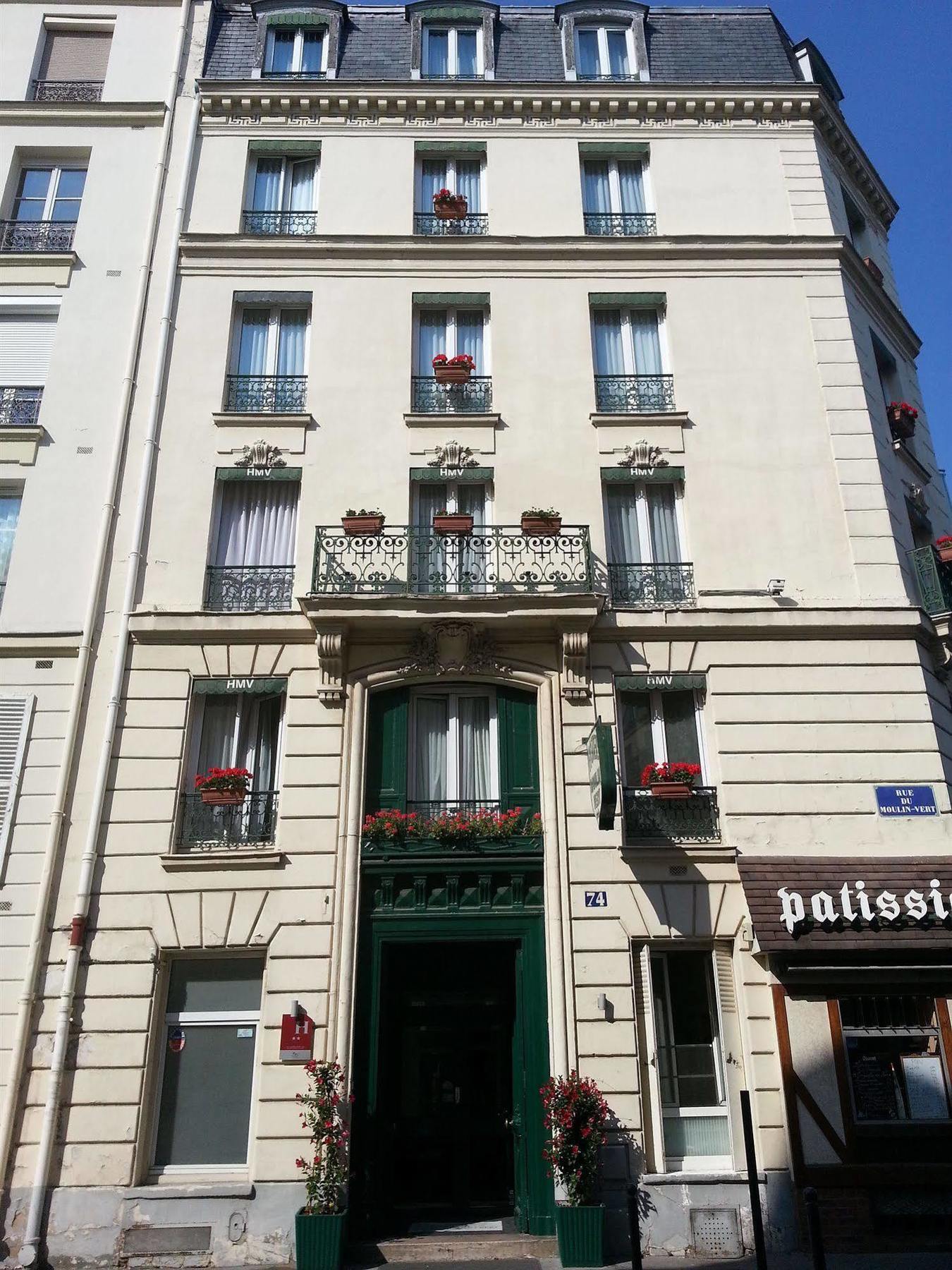 Hotel Moulin Vert Paryż Zewnętrze zdjęcie